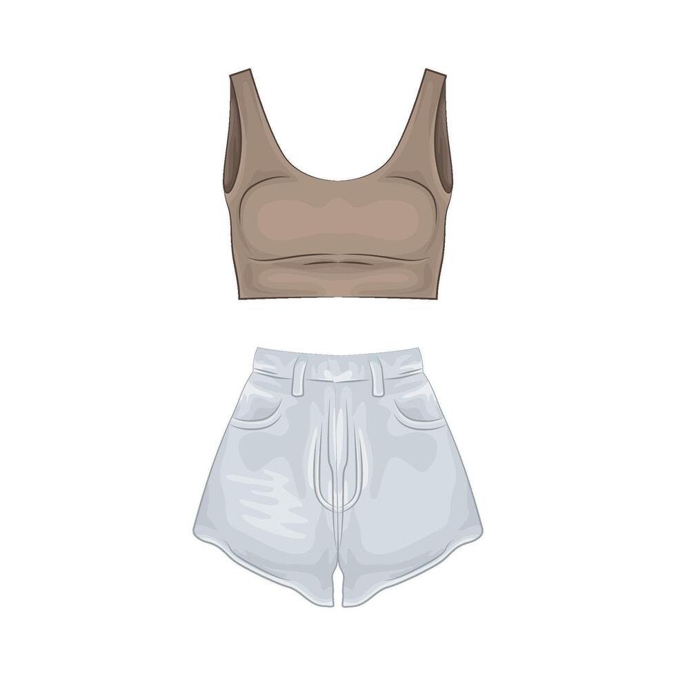 Illustration of woman clothes vector