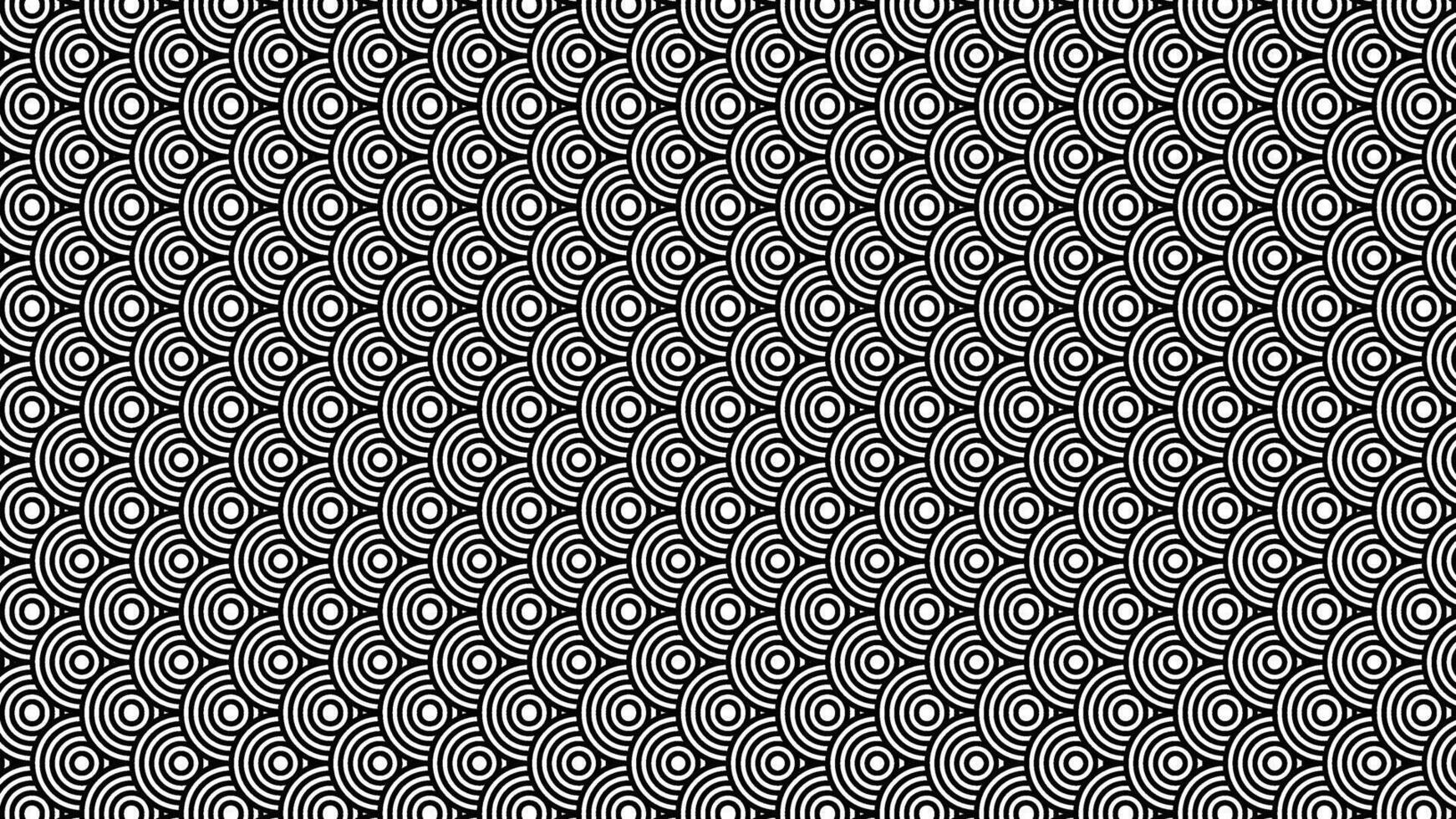 Japanese seamless pattern in oriental curvy abstract geometric traditional style. vector
