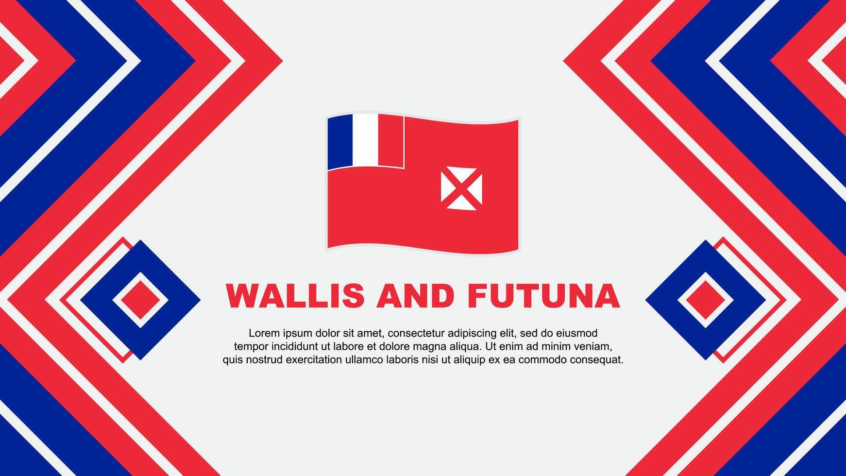 Wallis y futuna bandera resumen antecedentes diseño modelo. Wallis y futuna independencia día bandera fondo de pantalla vector ilustración. Wallis y futuna diseño