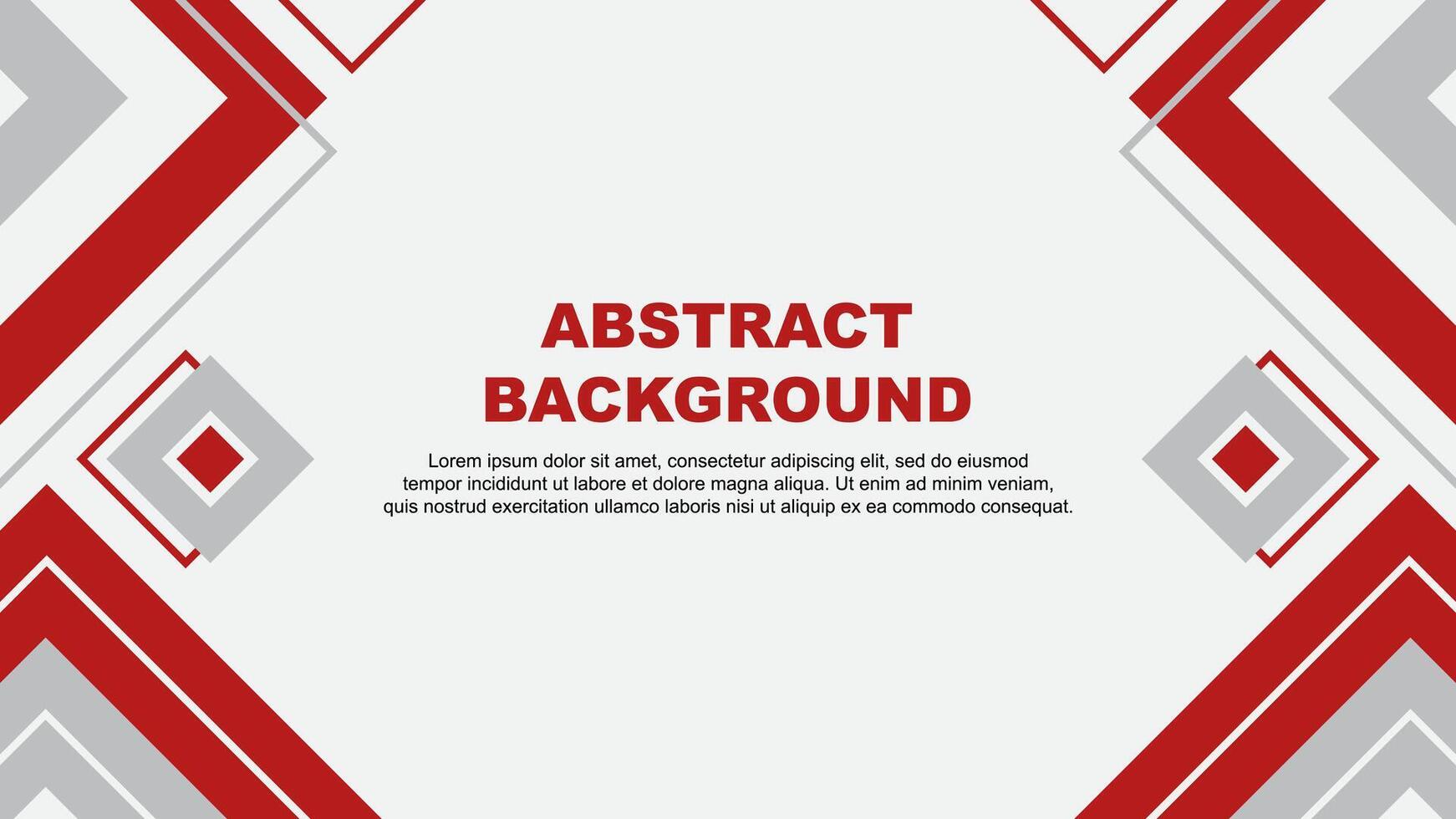 Abstract Red Background Design Template. Banner Wallpaper Vector Illustration. Red Background