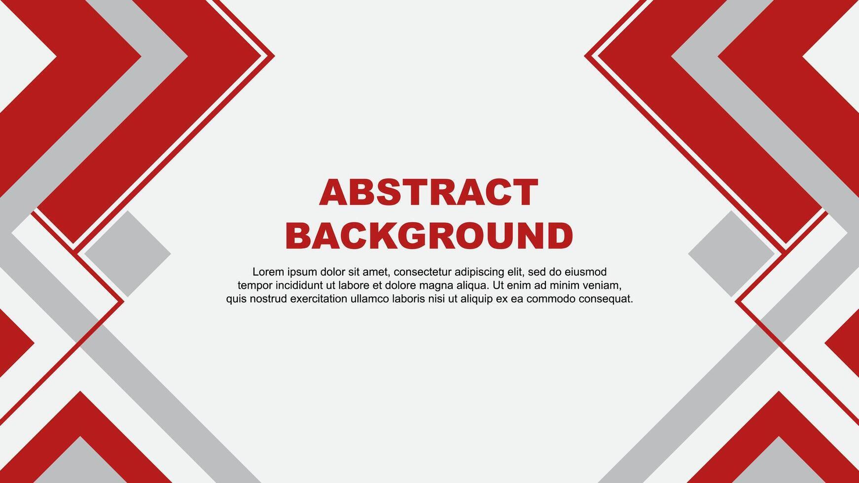 Abstract Red Background Design Template. Banner Wallpaper Vector Illustration. Red Banner