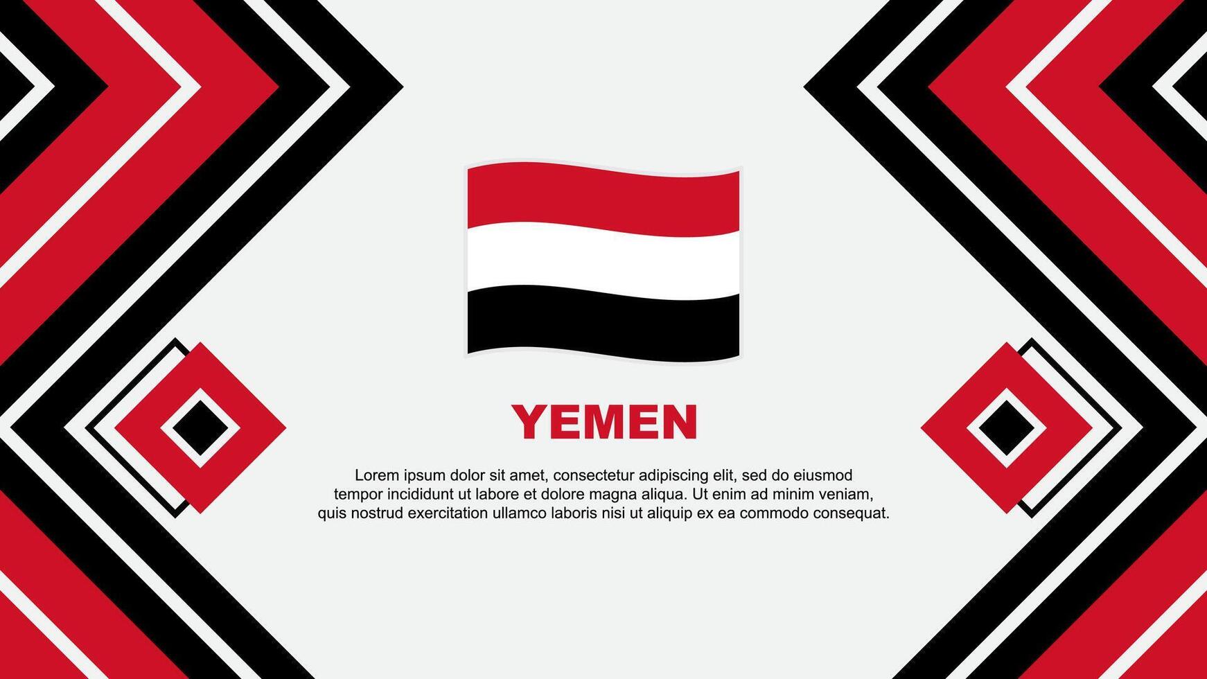 Yemen bandera resumen antecedentes diseño modelo. Yemen independencia día bandera fondo de pantalla vector ilustración. Yemen diseño