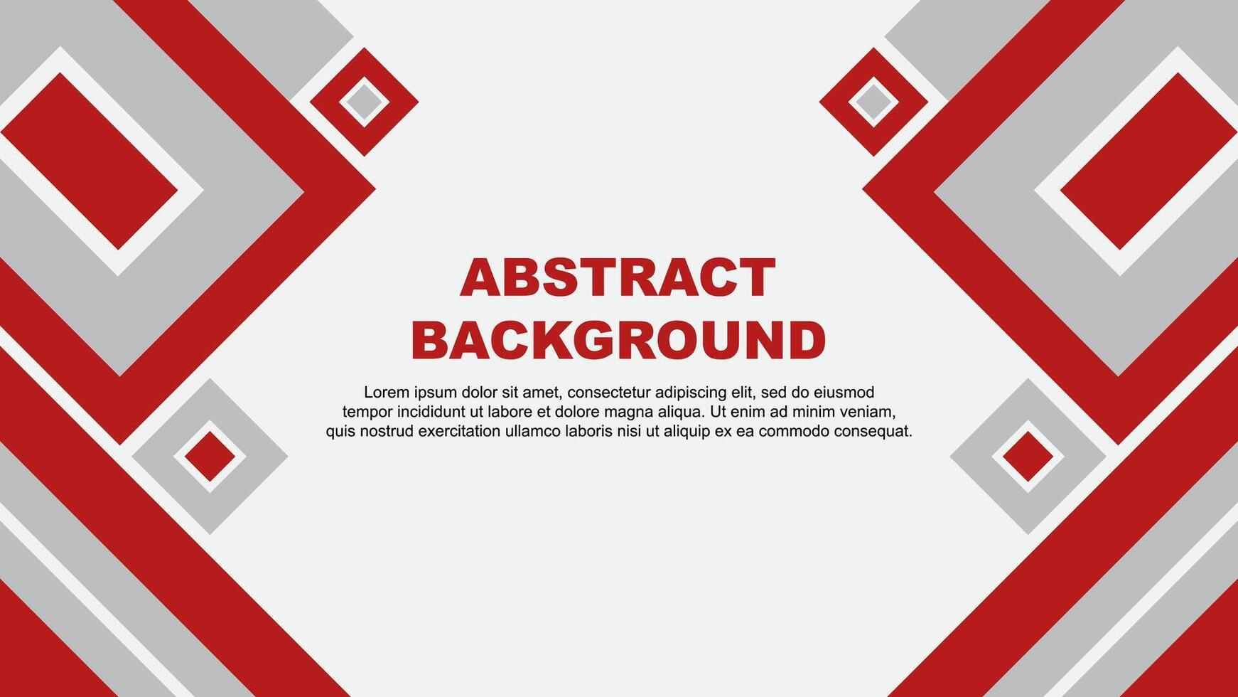 Abstract Red Background Design Template. Banner Wallpaper Vector Illustration. Red Cartoon