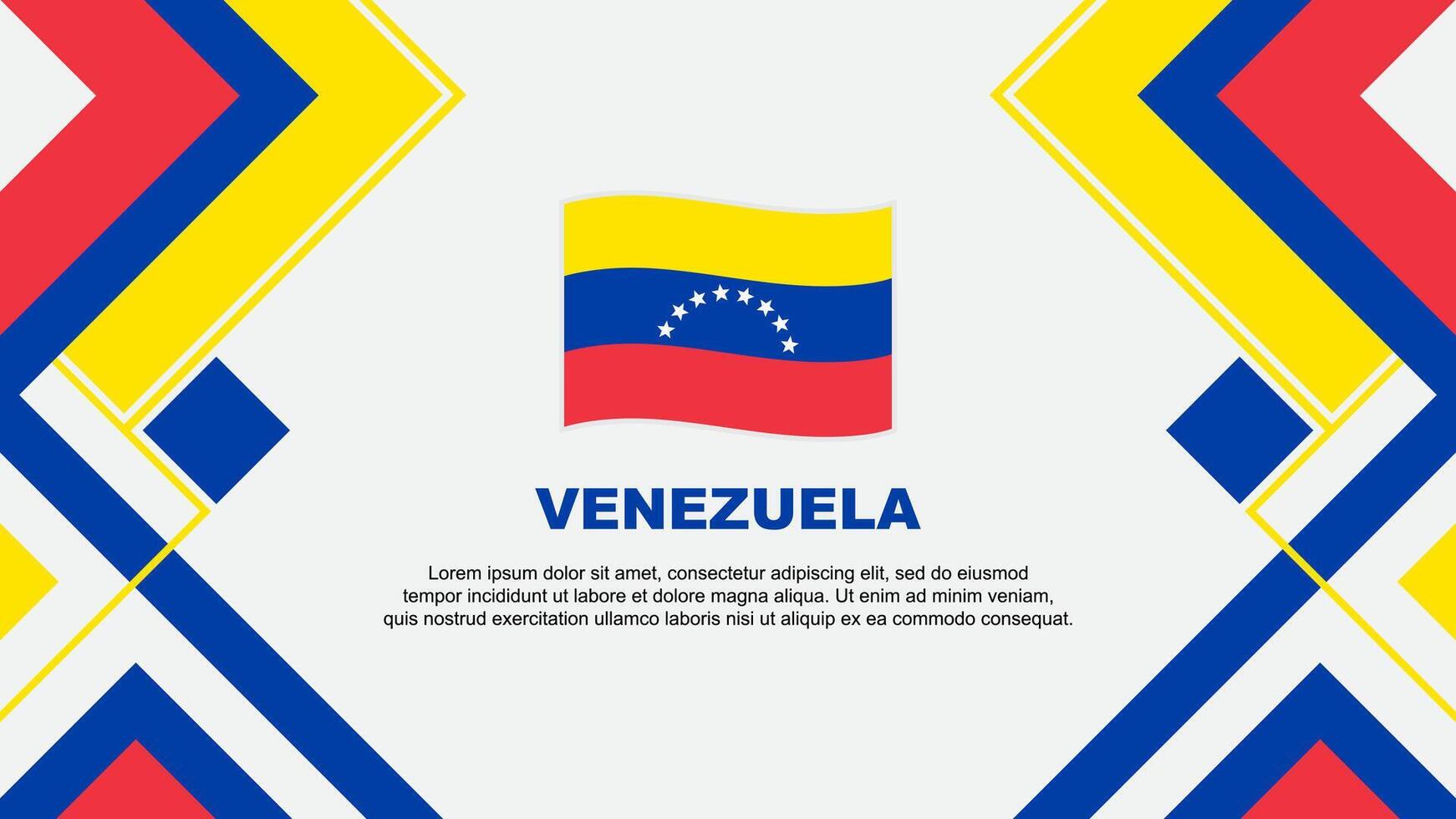 Venezuela bandera resumen antecedentes diseño modelo. Venezuela independencia día bandera fondo de pantalla vector ilustración. Venezuela bandera