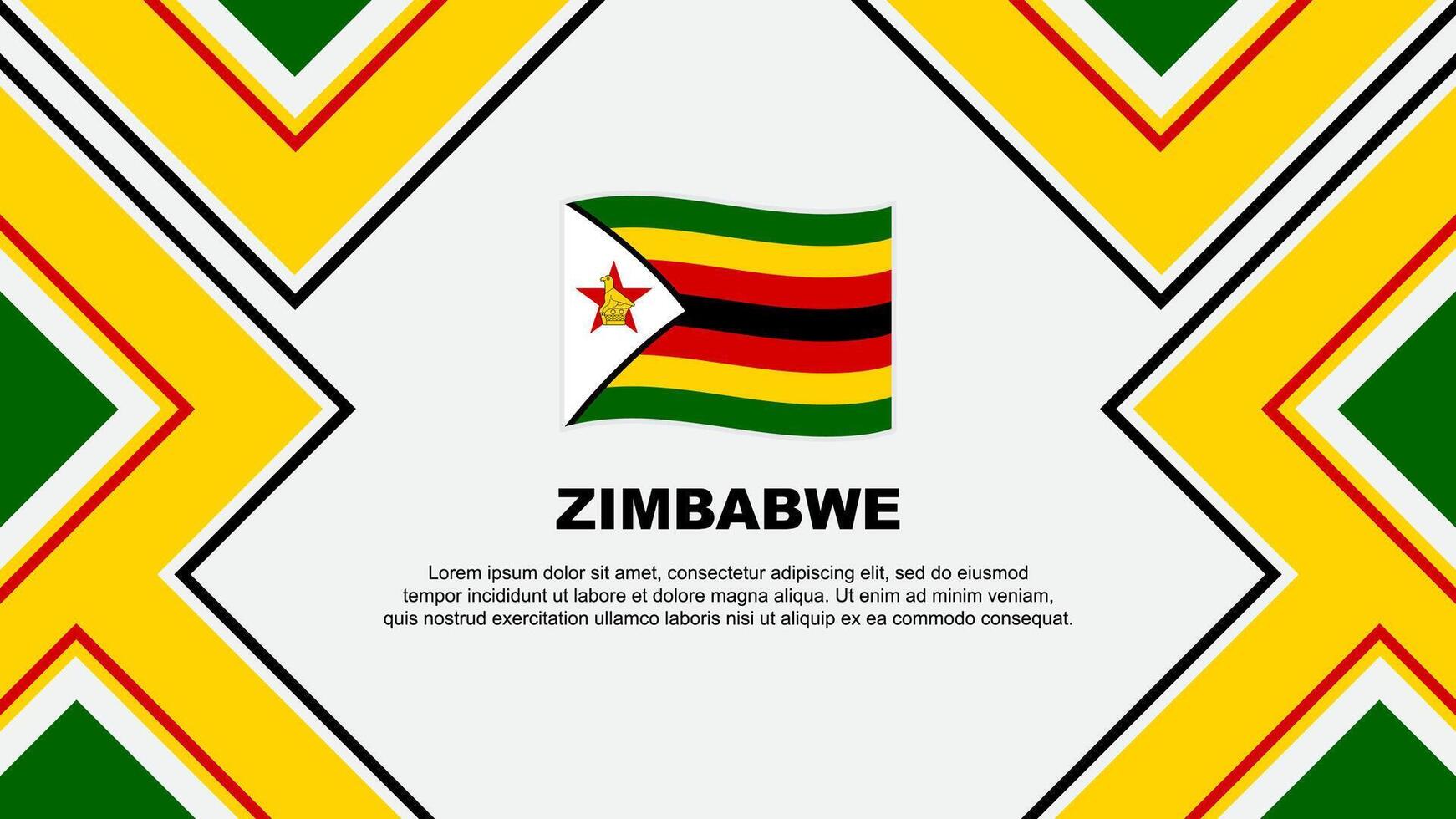 Zimbabue bandera resumen antecedentes diseño modelo. Zimbabue independencia día bandera fondo de pantalla vector ilustración. Zimbabue vector