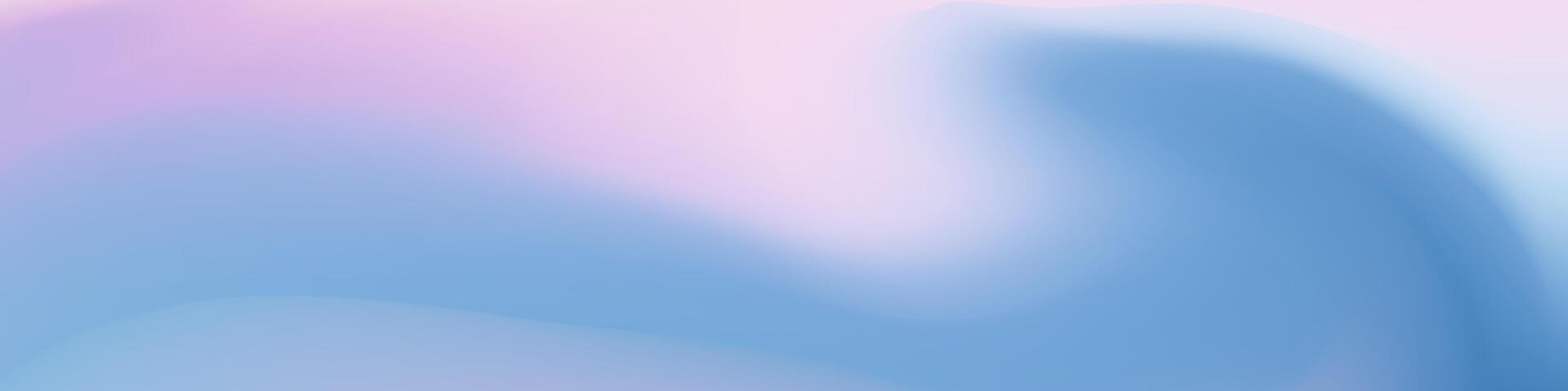 Gradient blurred background in shades of pink blue. Ideal for web banners, social media posts, or any design project that requires a calming backdrop vector