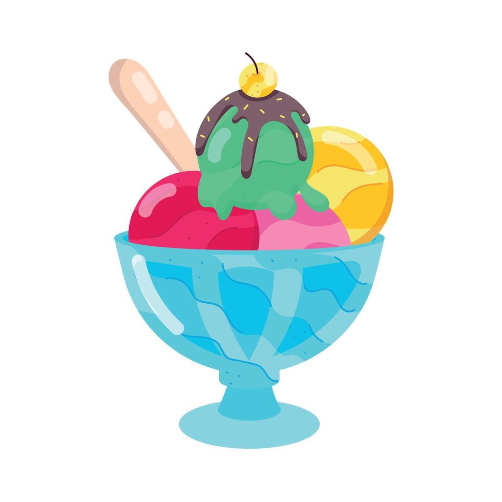 Milk Desserts Flat Style Stickers vector