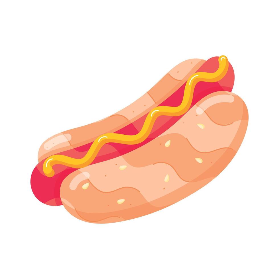 Flat Style Sandwiches Stickers vector