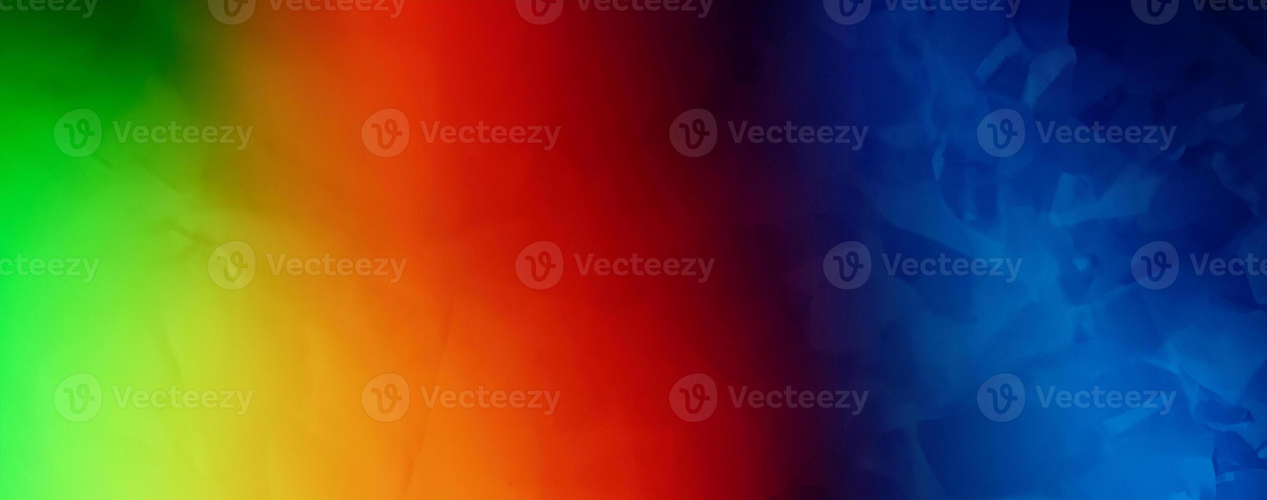 Trendy Crinkled Paper Texture, Abstract Digital Background in Vibrant Colors. photo