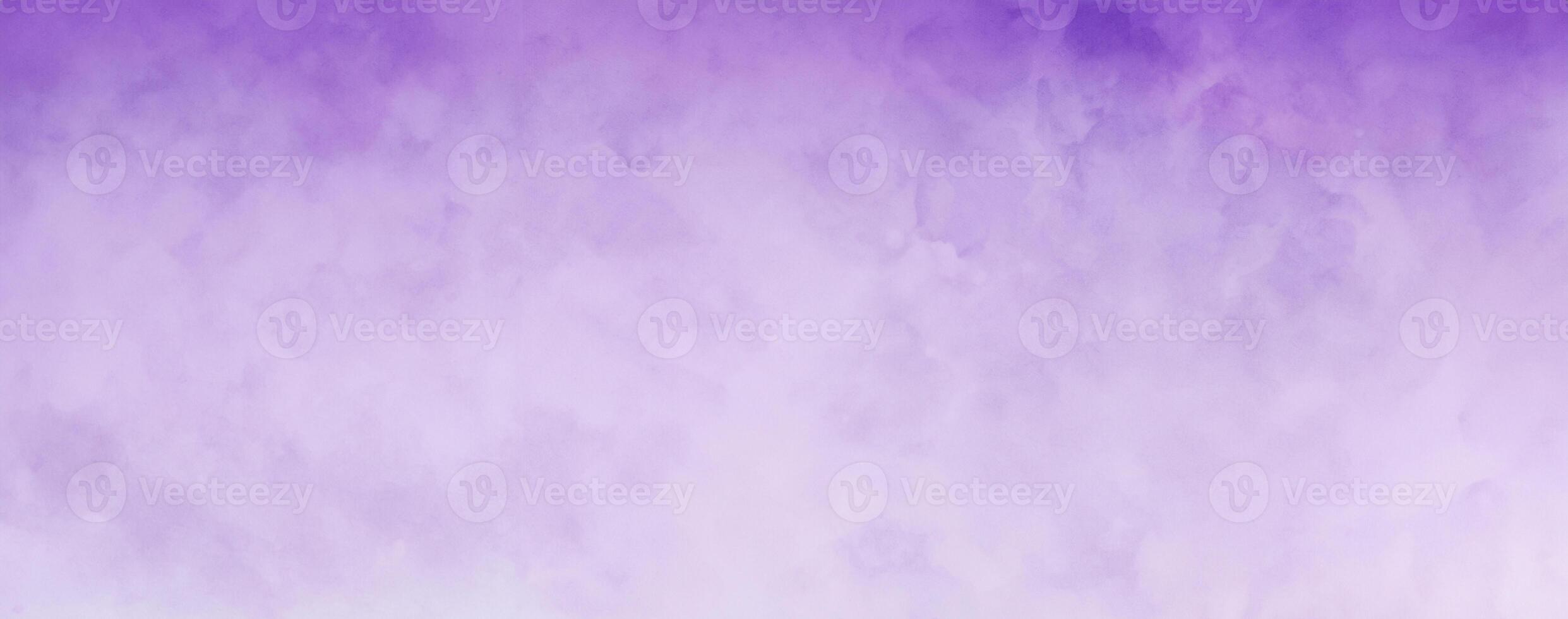 Mystical Pastel Dreams, Royal Violet Watercolor Background with Soft Fog, Hazy Lighting, and Grunge Texture. photo