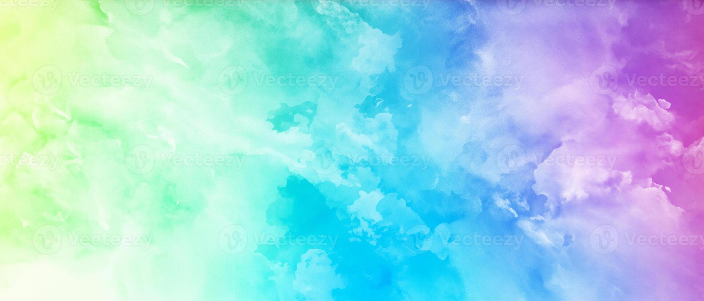 Abstract Fusion, Vibrant Watercolor Blend with Grunge Texture. photo