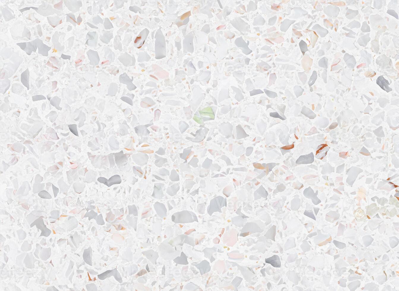 Polished Terrazzo and Marble Flooring Texture, Beautiful Background Pattern with Copy Space for Text photo