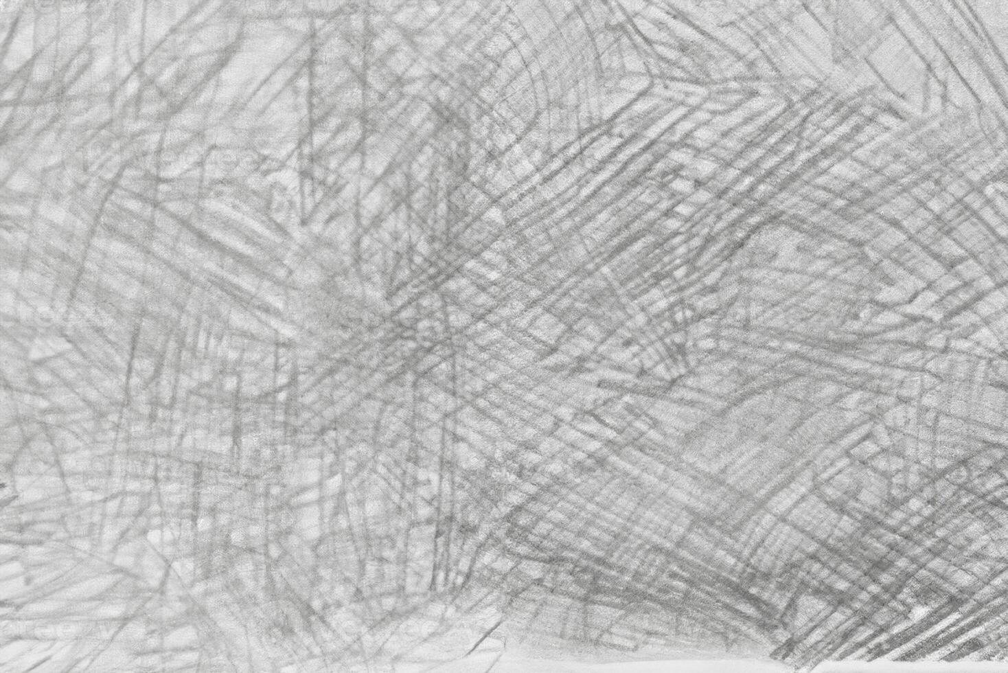 Abstract Gray Crayon Drawing on Paper Texture Background photo