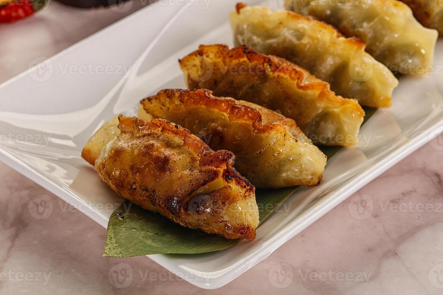 Fried Japanese stuffed dumplings - Gyoza photo