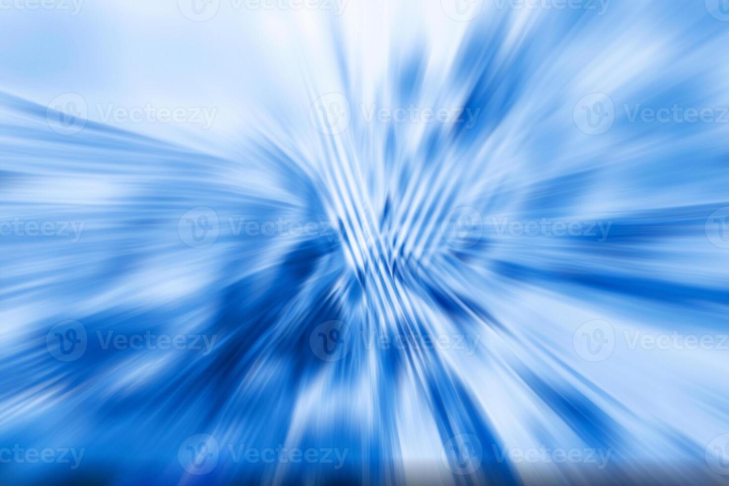 Blue Motion Blur, Abstract Technology Background with Dynamic Surfaces photo