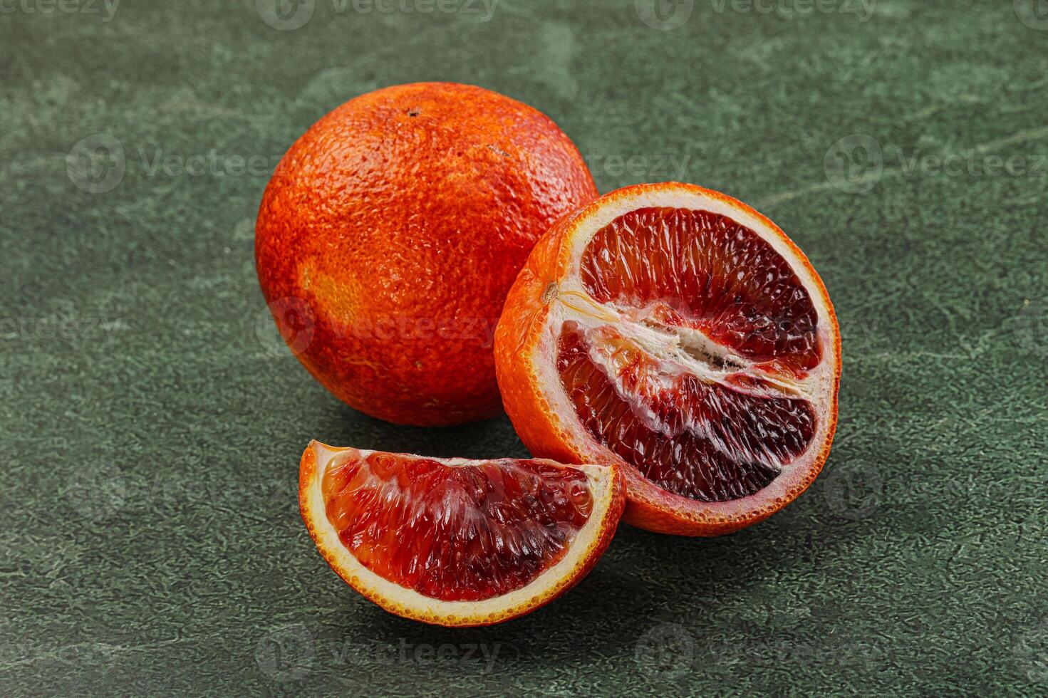 Red Sicilian orange ripe and juicy photo