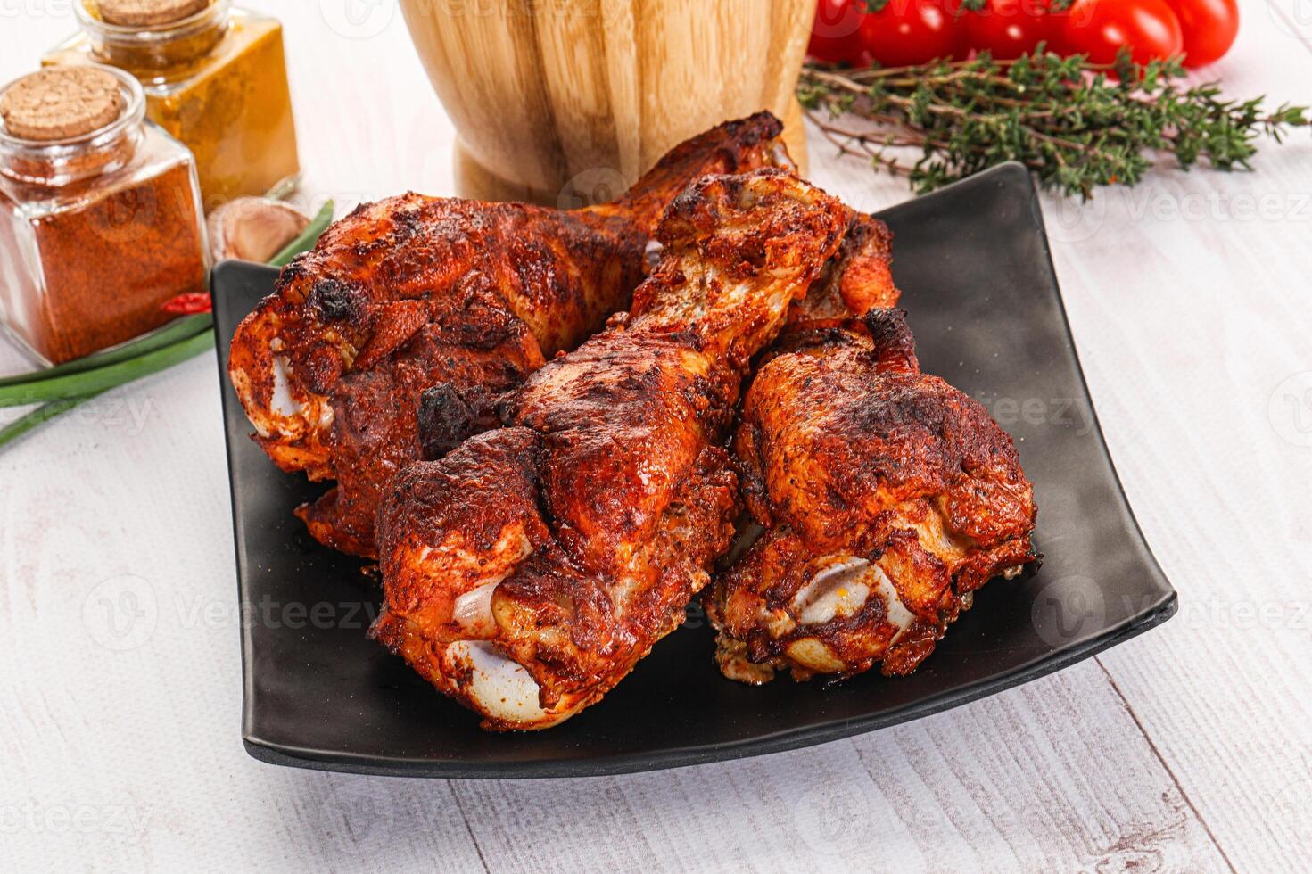 Indian tandoori turkey shoulder wing photo