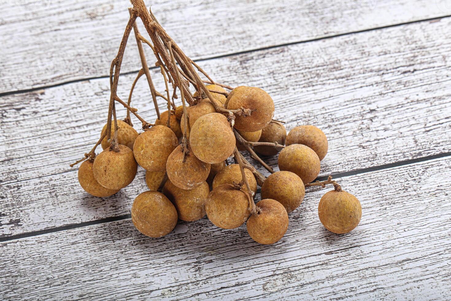 Ripe sweet tropical Longan fruit photo