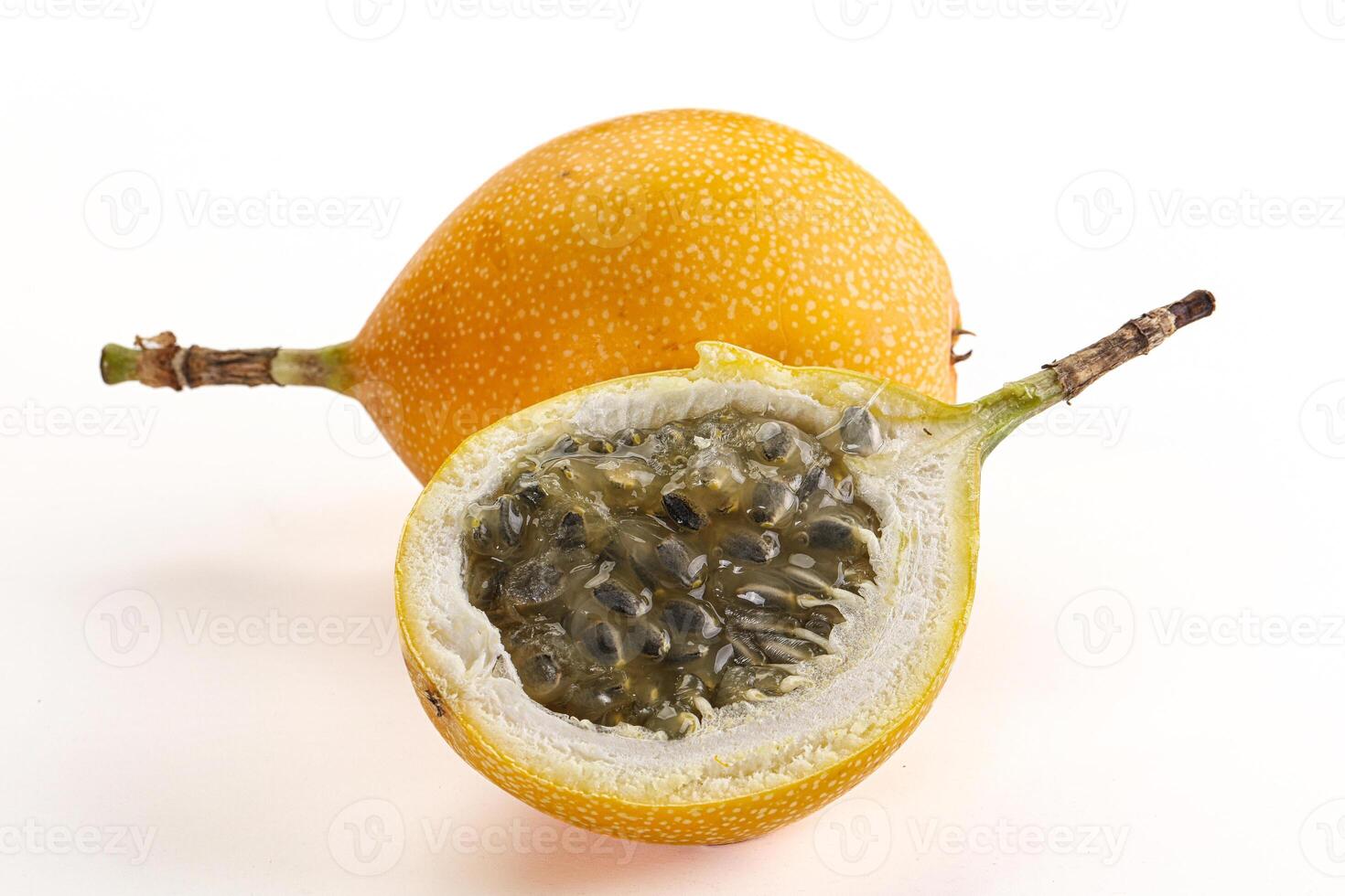 amarillo granadilla con cortar medio foto