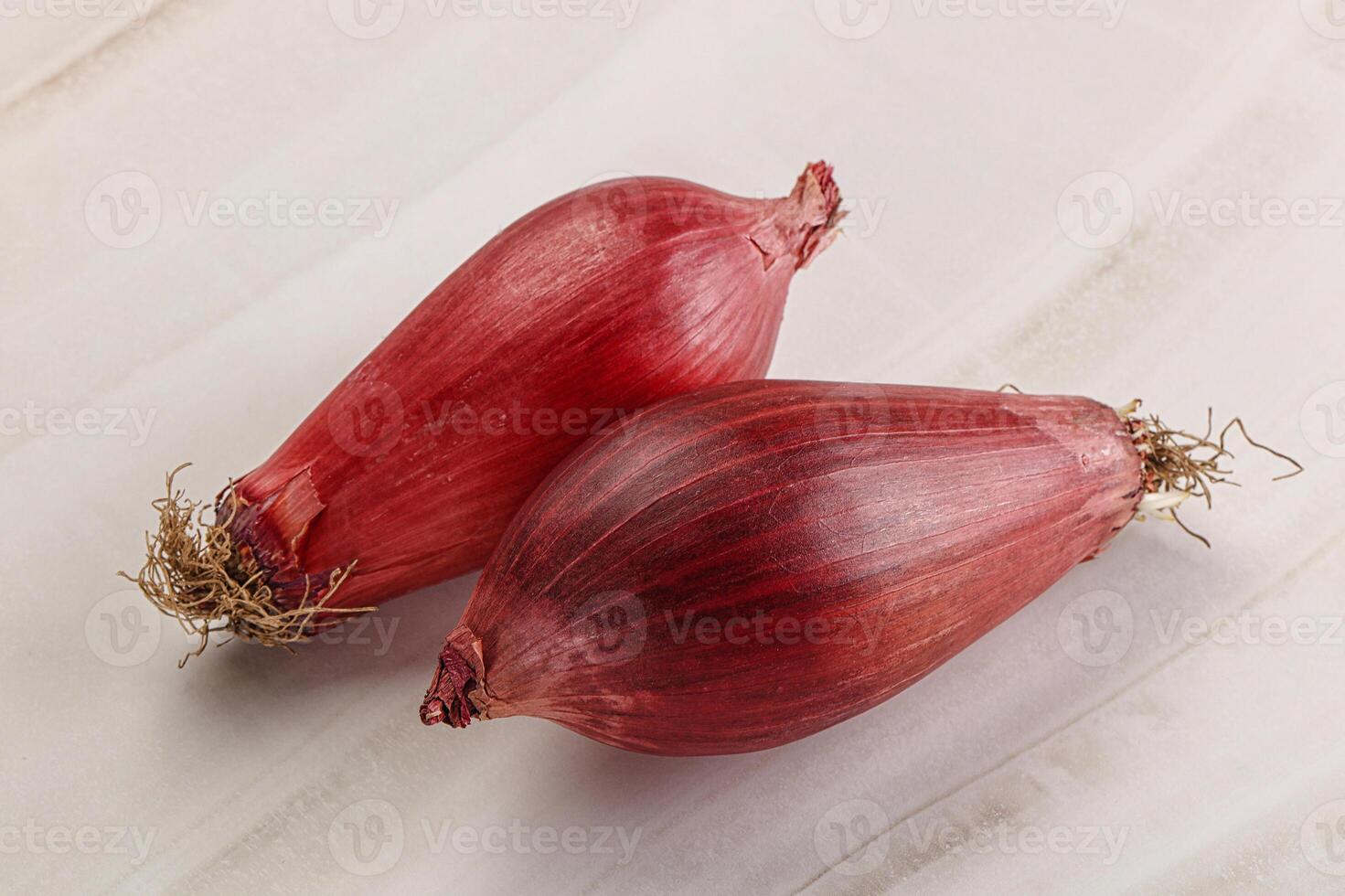 Violet raw onion for cooking photo