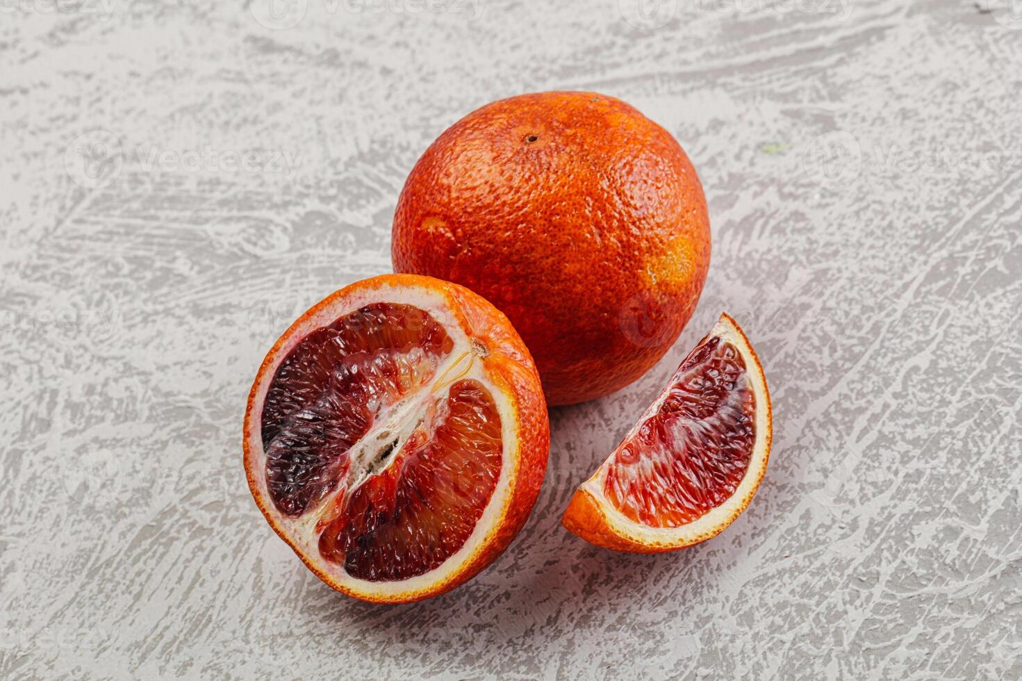 Red Sicilian orange ripe and juicy photo