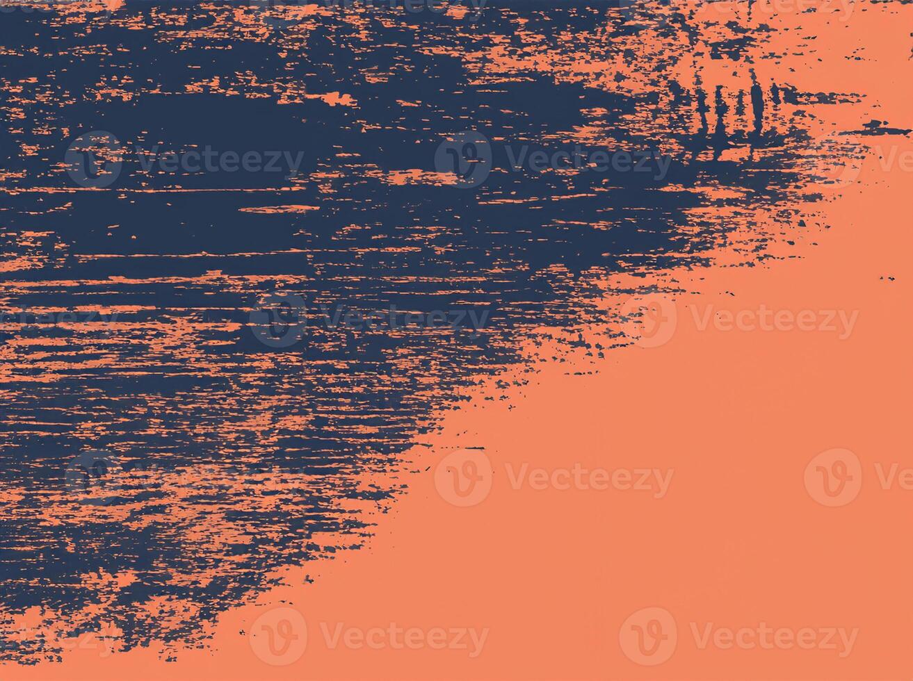 Abstract Orange and Dark Blue Old Rough Wooden Surface Retro Design, Wood Grunge Texture Background photo