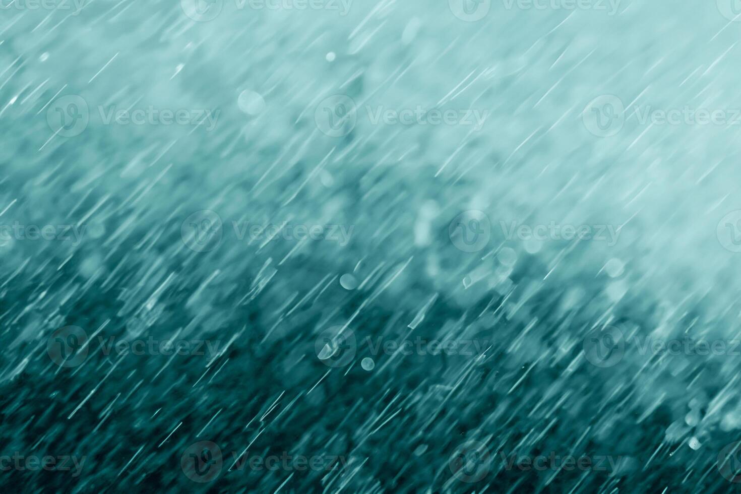 Blurred Beauty, Abstract Rainfall with Bokeh Background. photo