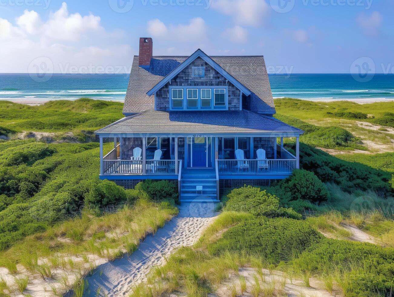 AI generated A cape cod style house photo
