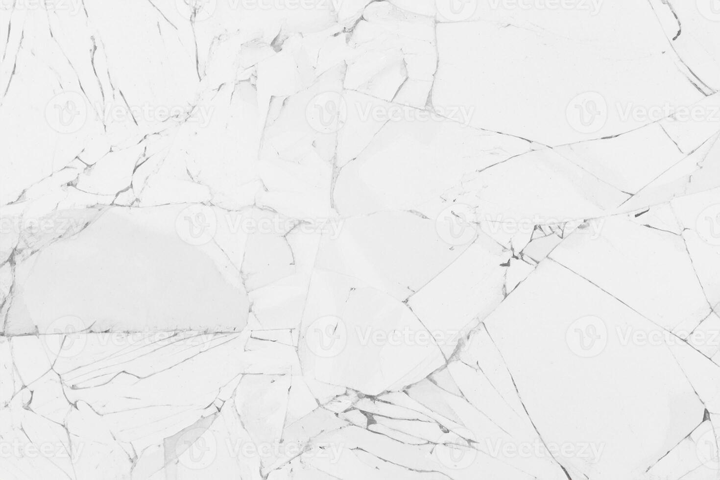 Shattered Perspectives, Broken Glass Texture on White Background. photo