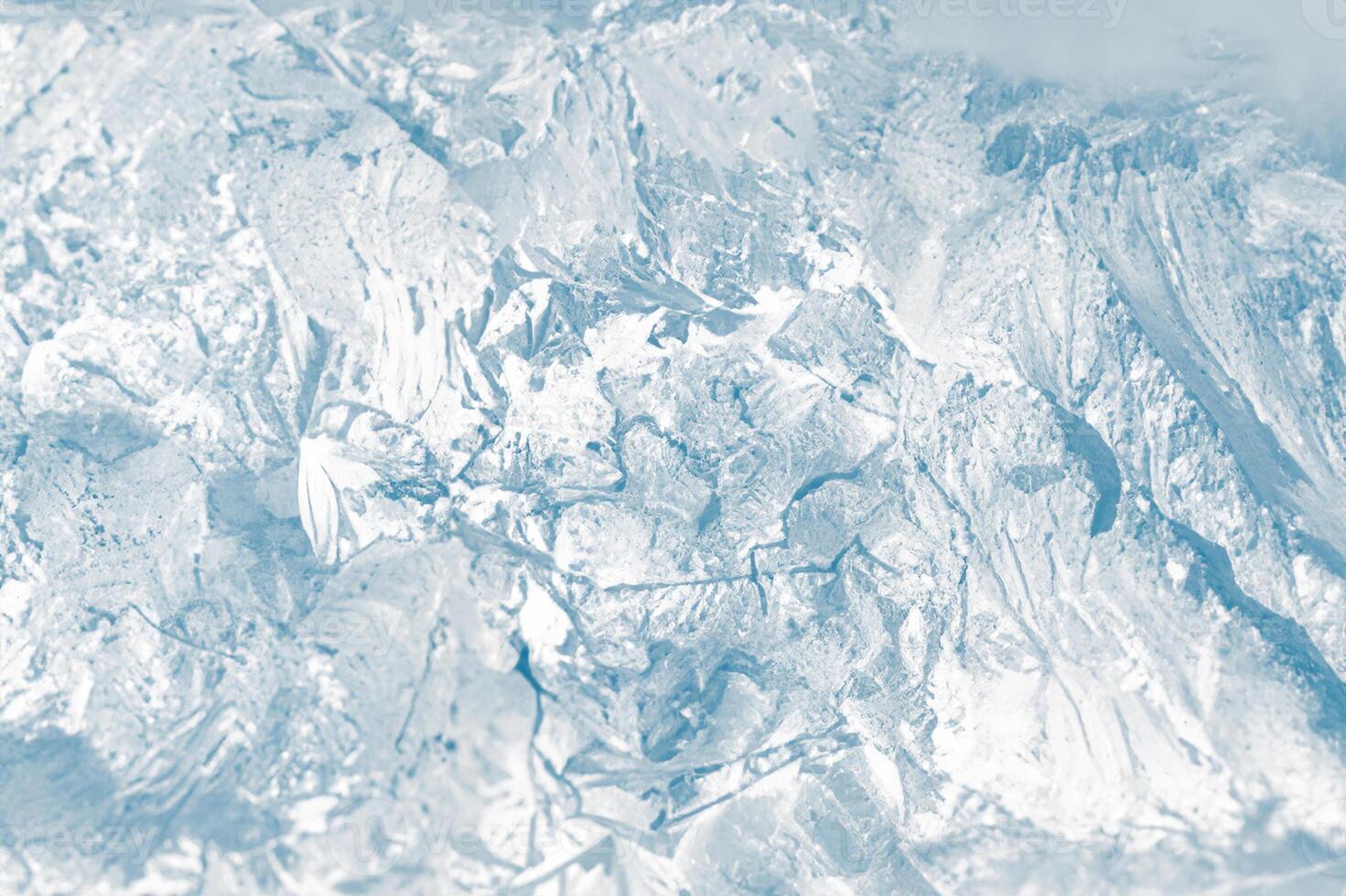 Frosty Texture, Ice Blocks Background with Crisp Contrast. photo