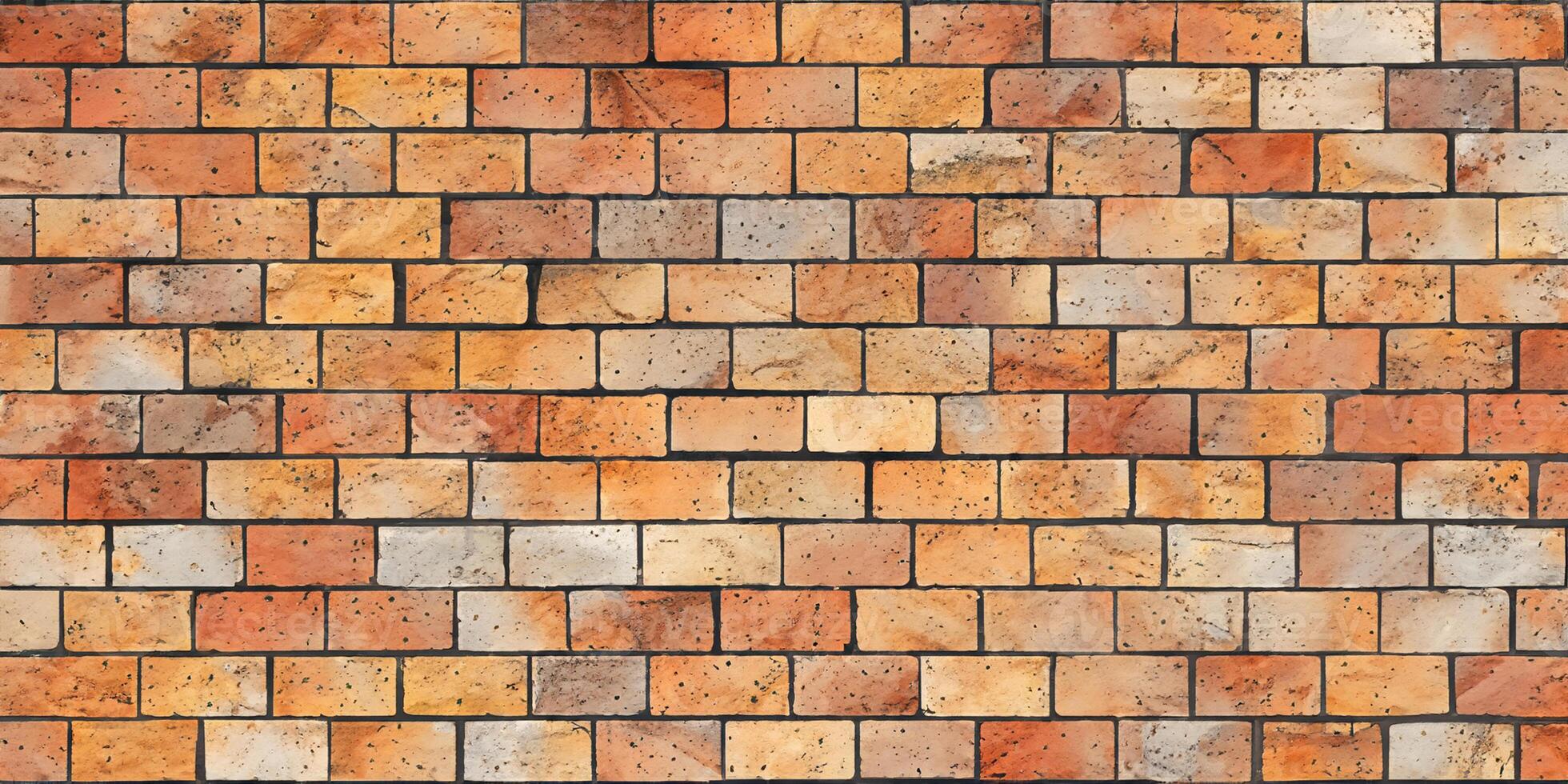 Urban Elegance, Seamless Brick and Stone Wall Texture for Banner Background. photo