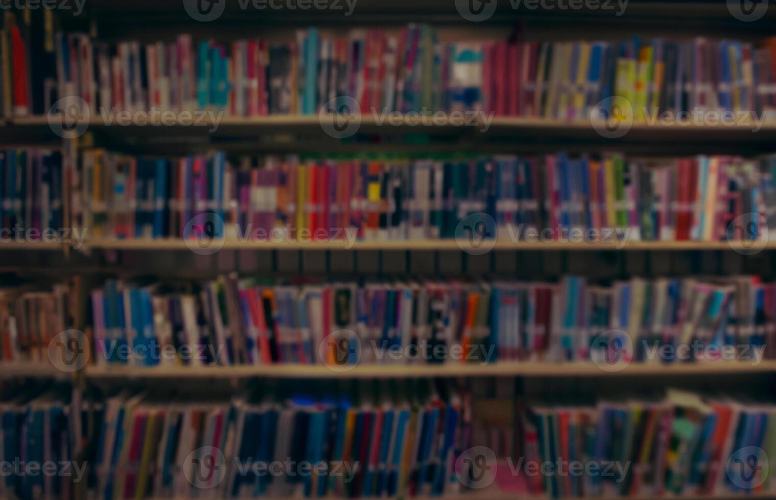 Library Dreams, Wall Mounted Bookcase in Soft Focus. photo