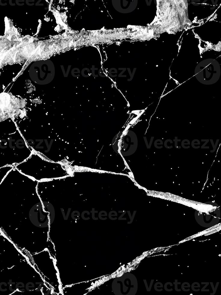 Abstract Shattered Patterns, Cracks Detail for Texture Overlay in Grunge, Retro, Vintage Backgrounds. photo