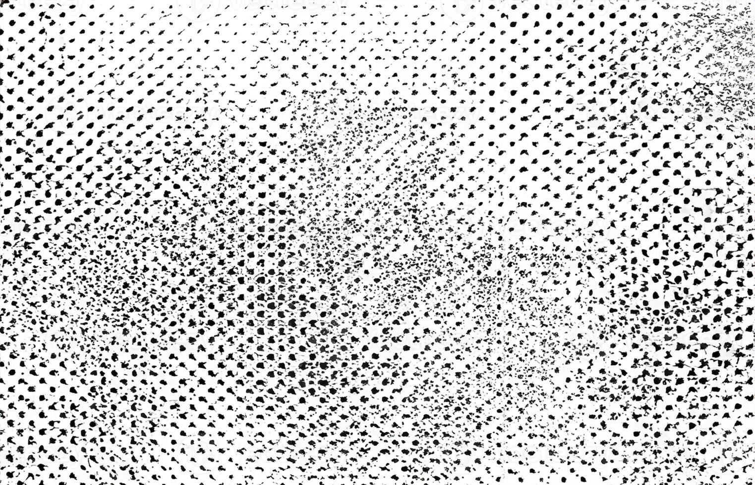 Abstract Grunge Texture Overlay, Unfinished Black and White Vector Design on White Background. photo