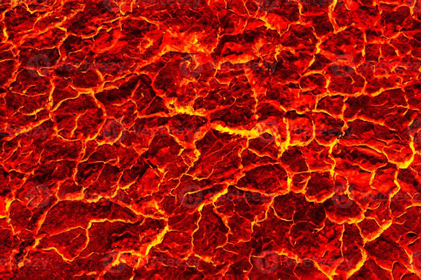 Fiery Red Lava Texture, Abstract Background photo