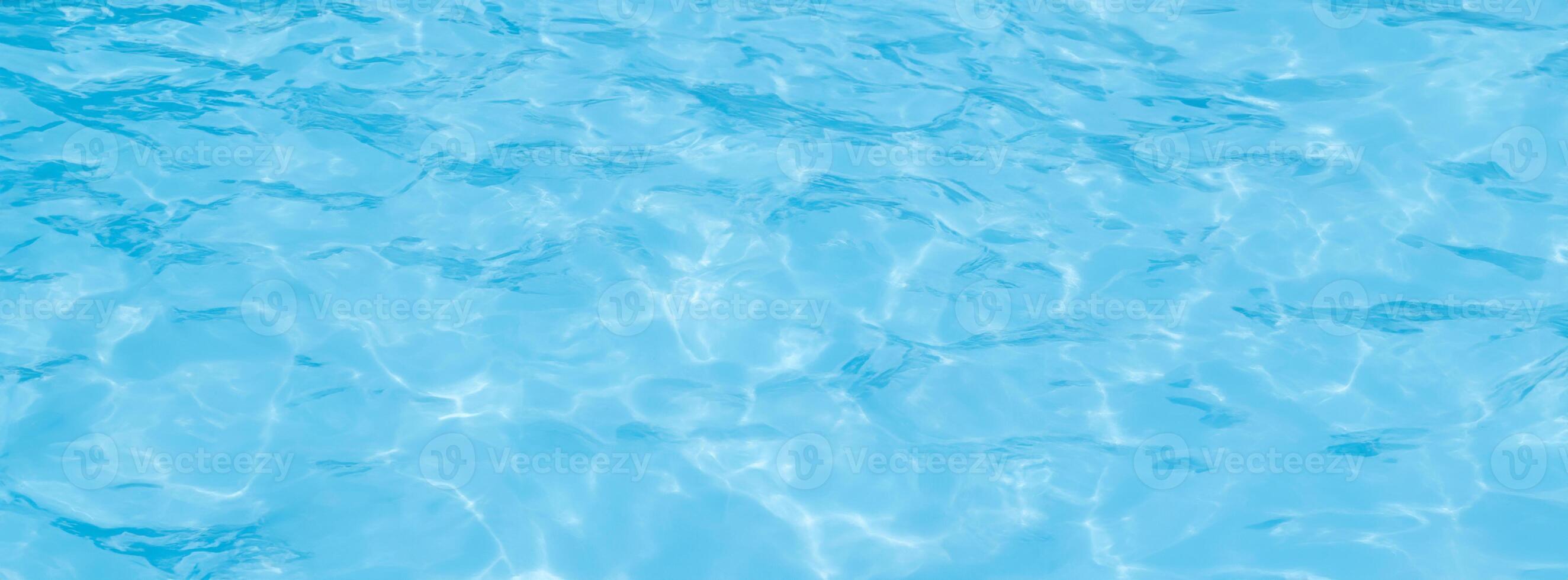 Panorama blue pool water background photo