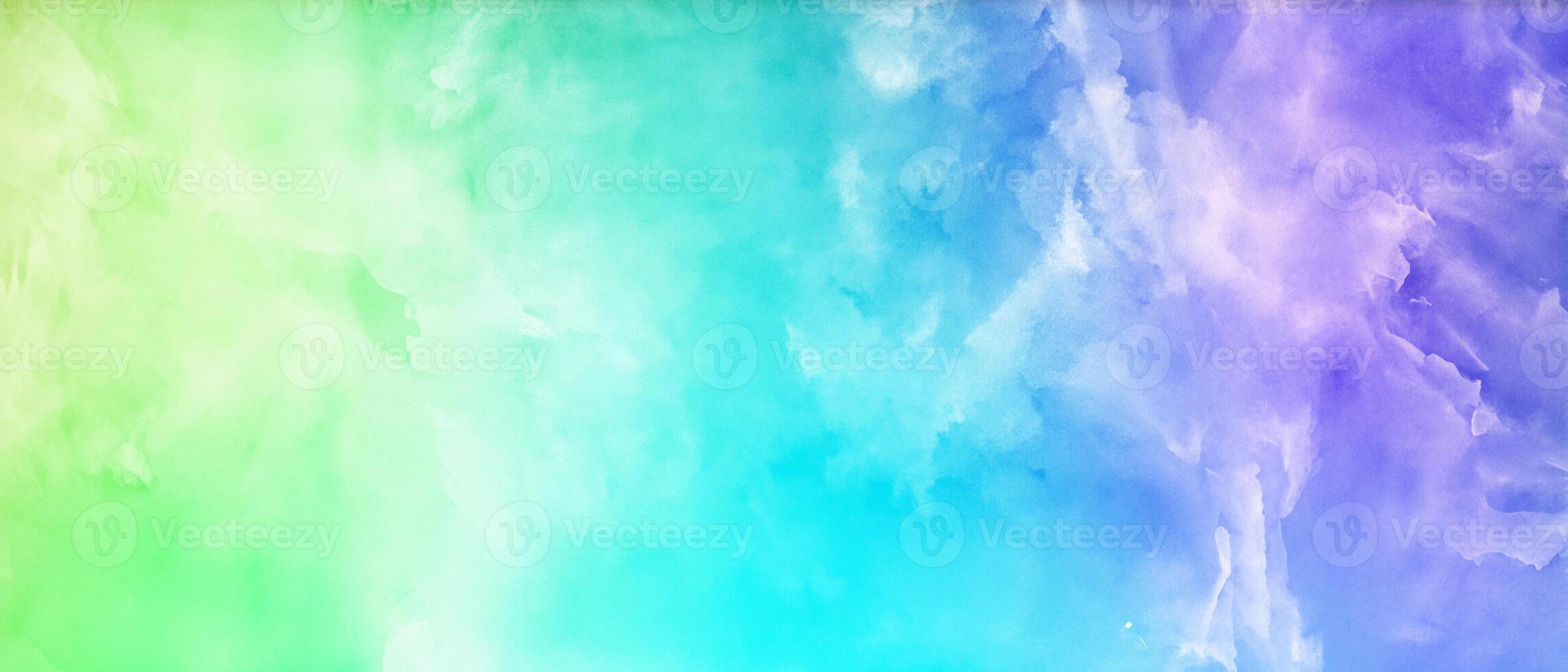 Abstract Fusion, Vibrant Watercolor Blend with Grunge Texture. photo
