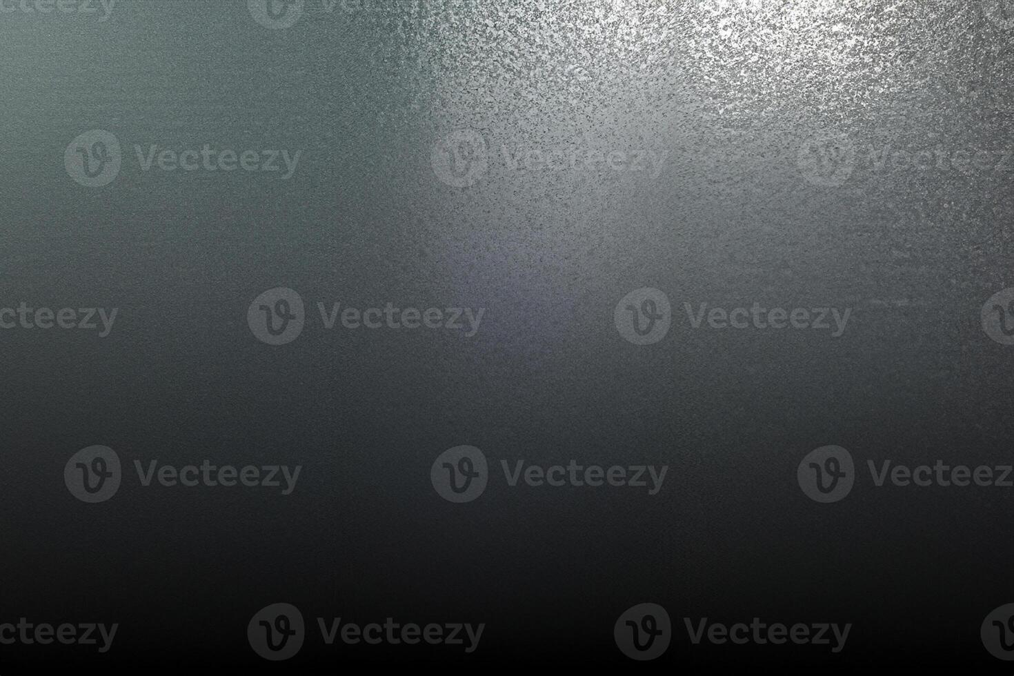 Dark Room, Moody Abstract Background featuring Rough Gray Metallic Wall. photo