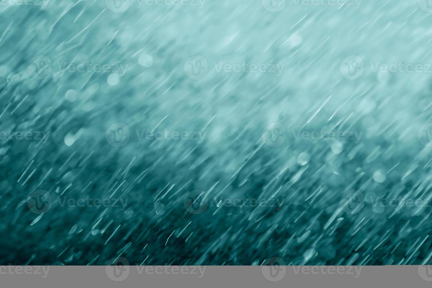 Blurred Beauty, Abstract Rainfall with Bokeh Background. photo