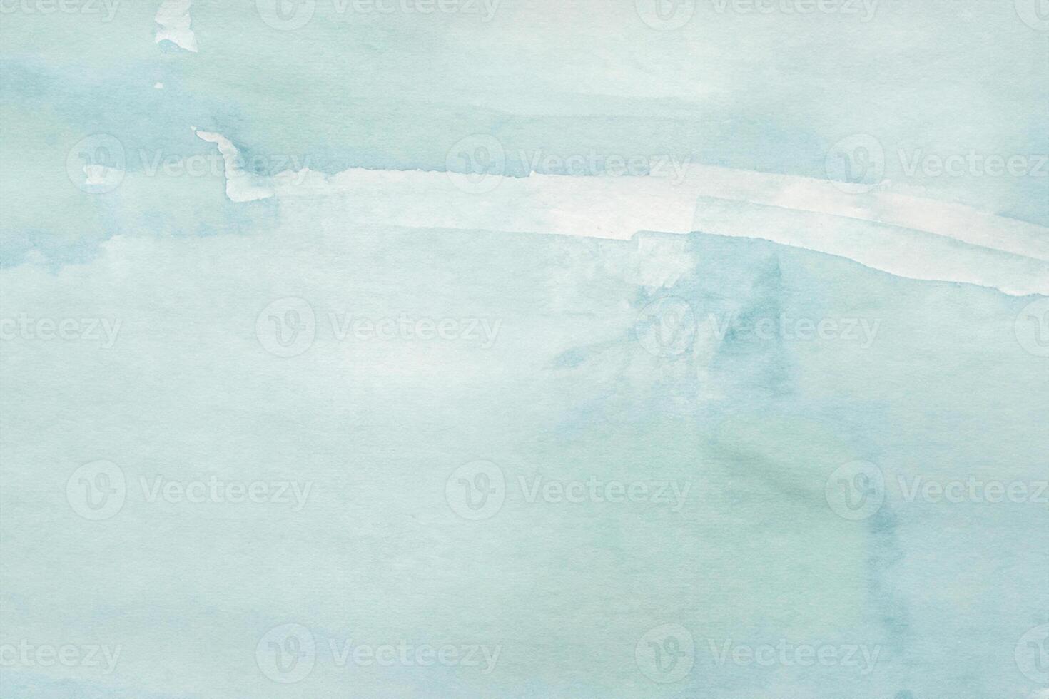 Tranquil Waves, Abstract Watercolor Background Texture in Blue. photo