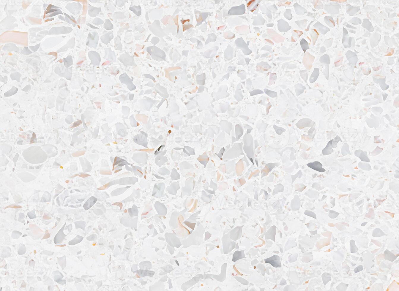 Polished Terrazzo and Marble Flooring Texture, Beautiful Background Pattern with Copy Space for Text photo