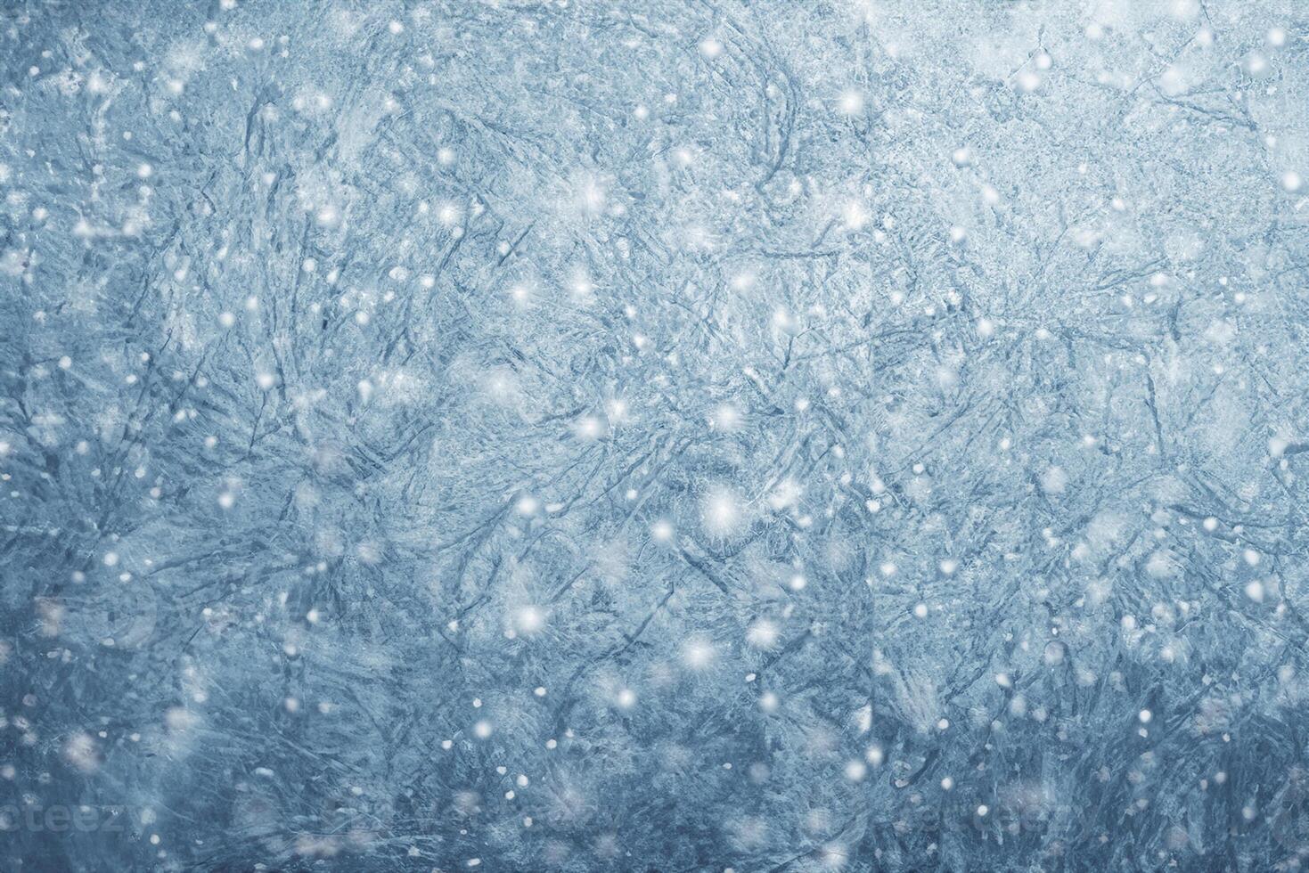 Frosty Winter Patterns and Snowfall, Festive Christmas Background photo