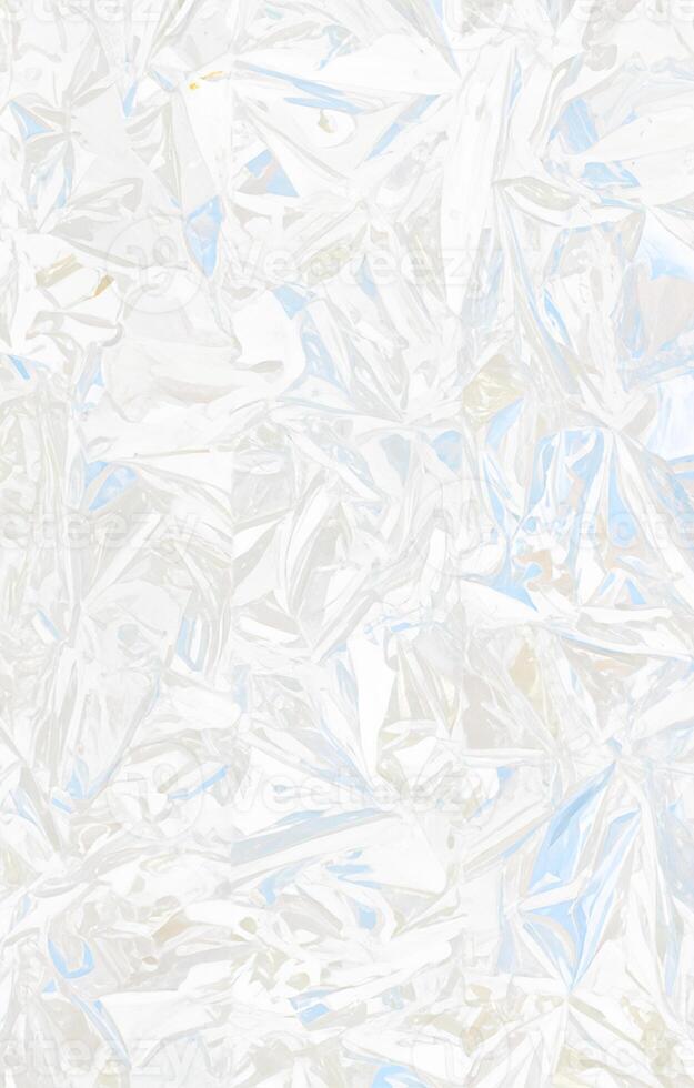 Abstract Background, Textured Crumpled Foil Paper. photo