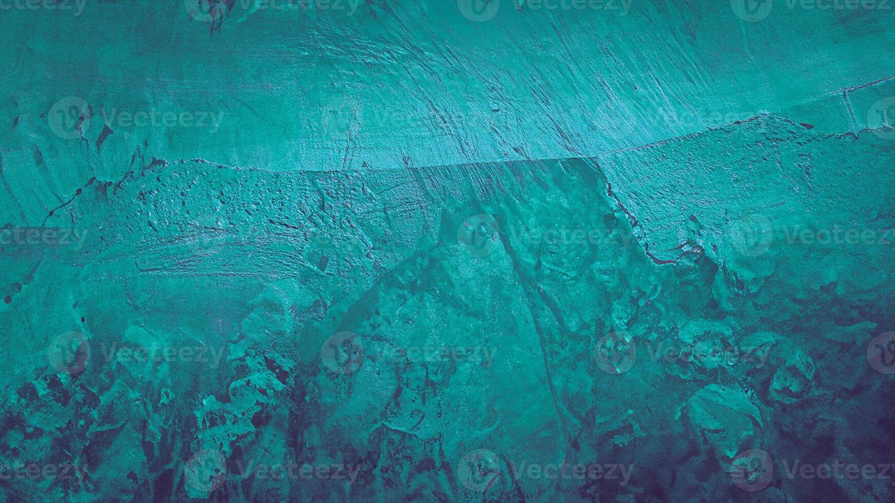 Dark Green Blue Teal Abstract Texture, Cement Concrete Wall Background photo