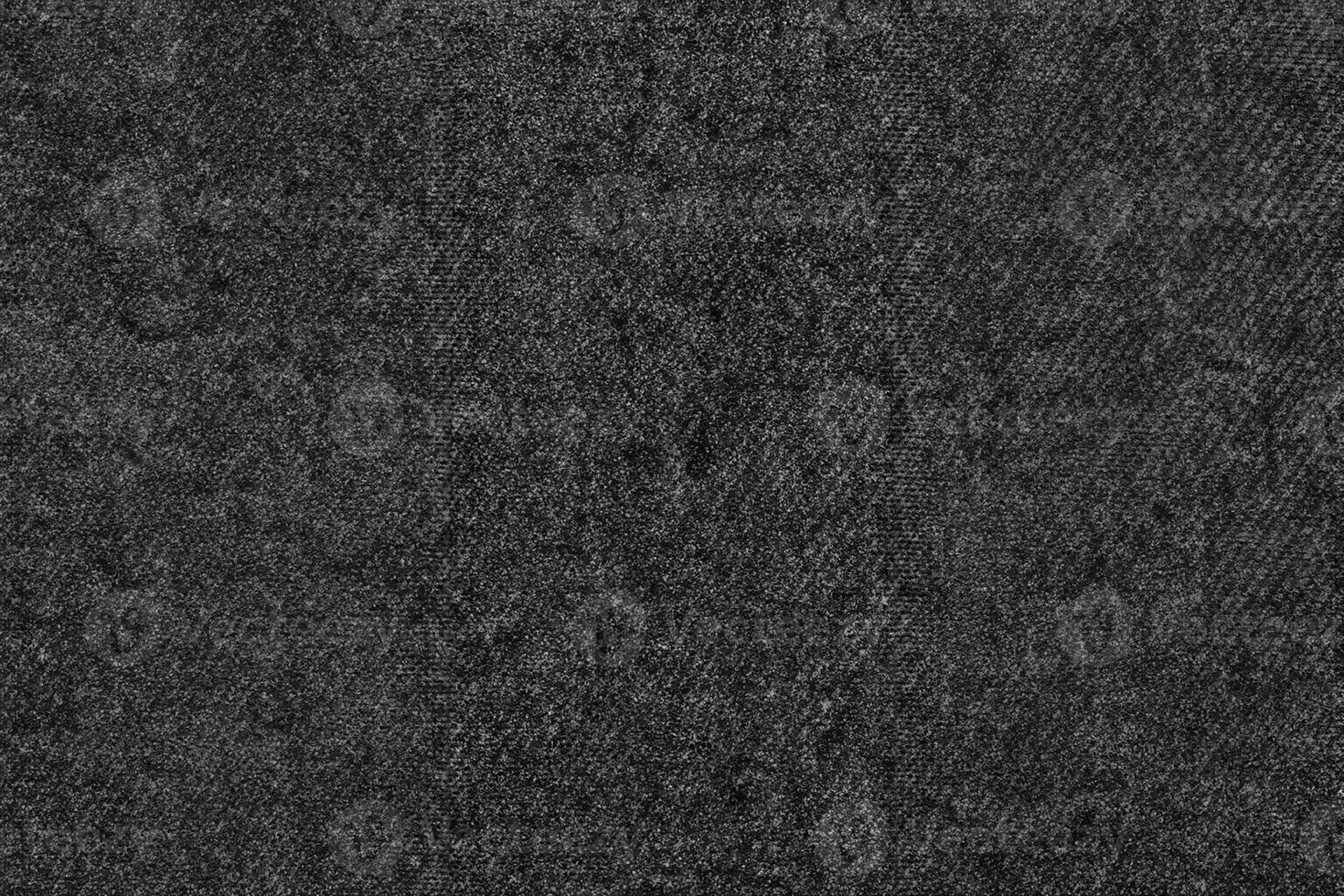 Cozy Knitted Wool Texture, Natural Black with Dark Gray Woven Cotton Canvas Background. photo