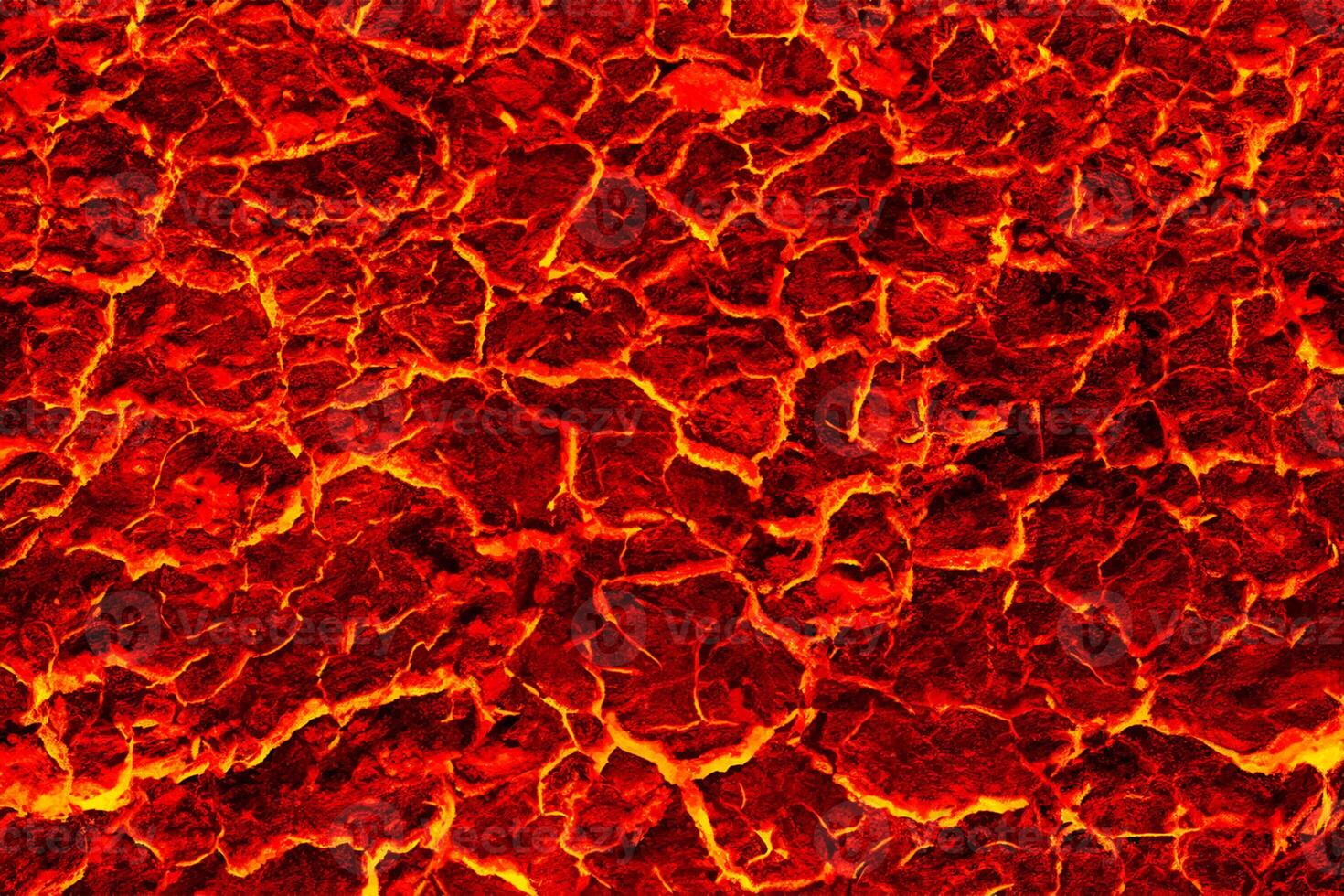 Fiery Red Lava Texture, Abstract Background photo