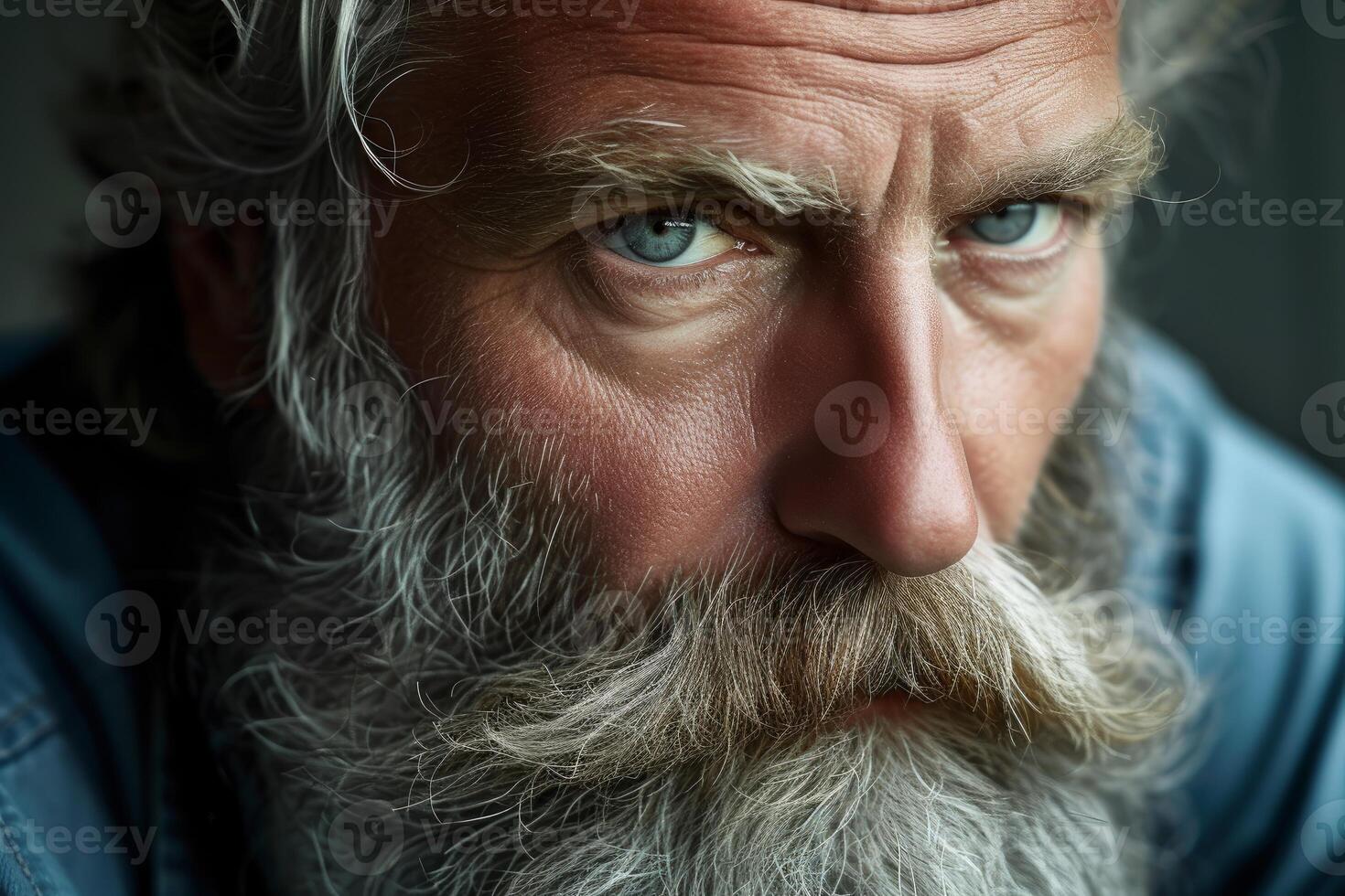 AI generated Bearded mature man. Generate Ai photo