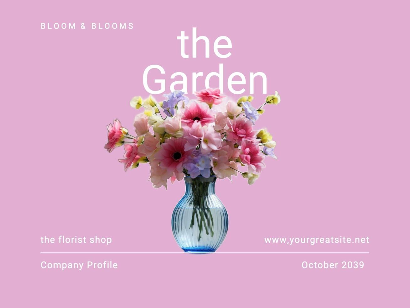 florist company profile presentation template