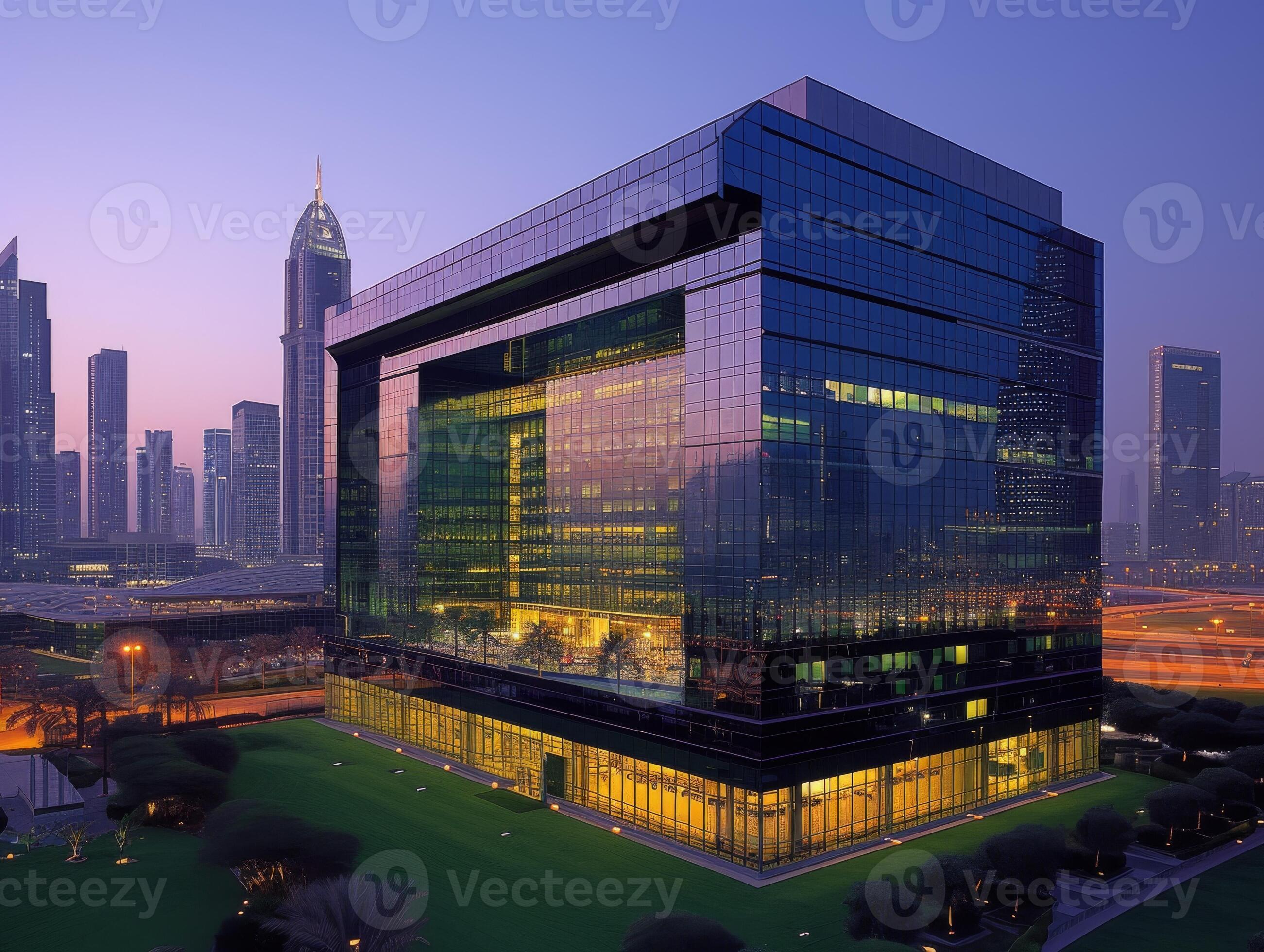 AI generated A bustling financial hub in the Dubai 41894541 Stock Photo 