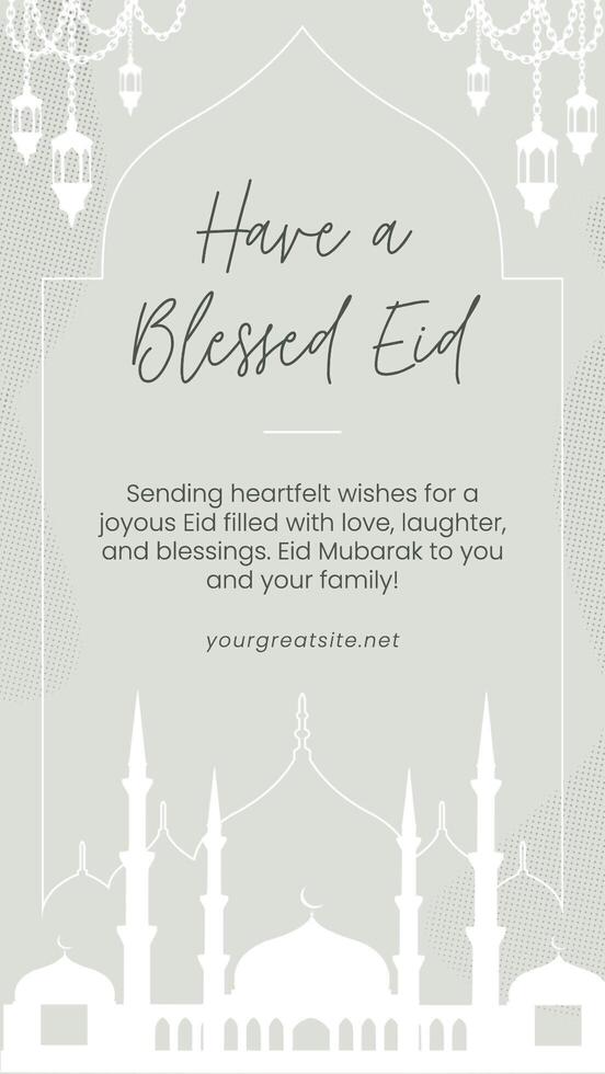 Eid Mubarak Instagram Story template